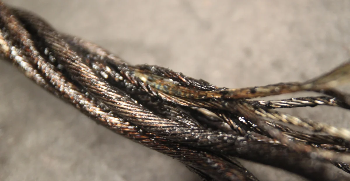 pencegah terjadinya strand wire rope yang renggang